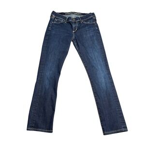 Citizens of Humanity Ava Low Rise Straight Leg Jeans Women's 27 Dark Wash Blue